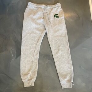 Pennant Michigan State Jogger Sweatpants Mens Size M Grey Spartan Athletic
